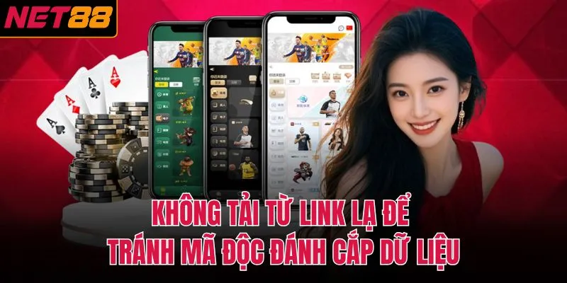 Kh&ocirc;ng tải từ link lạ để tr&aacute;nh m&atilde; độc đ&aacute;nh cắp dữ liệu